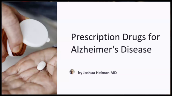 Prescription Drugs for Alzheimer's Disease